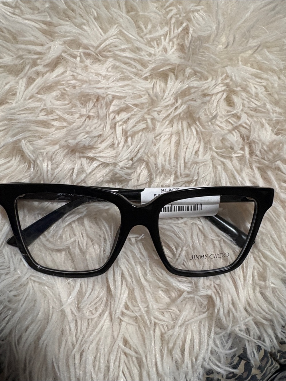 Jimmy Choo Black Rectangular Women's Fashion Glasses